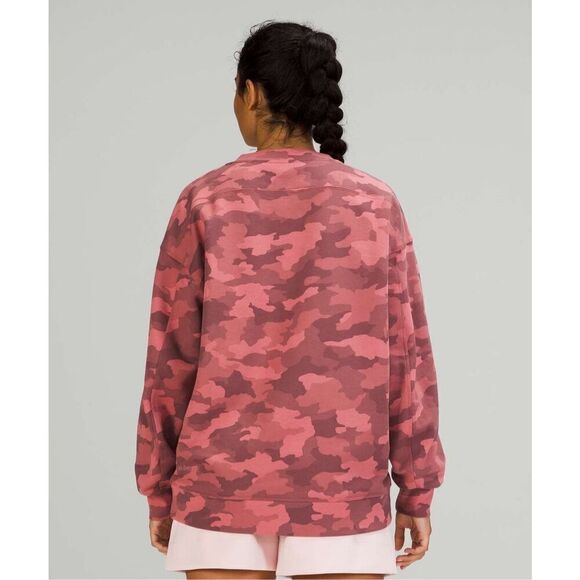 Lululemon Perfectly Oversized Crew - Heritage 365 Camo Brier Rose Multi - Picture 3 of 11